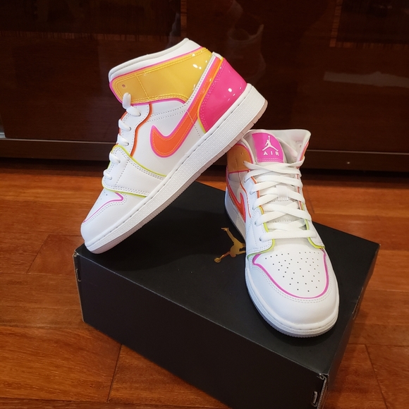Jordan Shoes Brand New Air Jordan Mid Edge Glow Gs Sneakes Poshmark